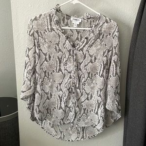 Long sleeve snake print